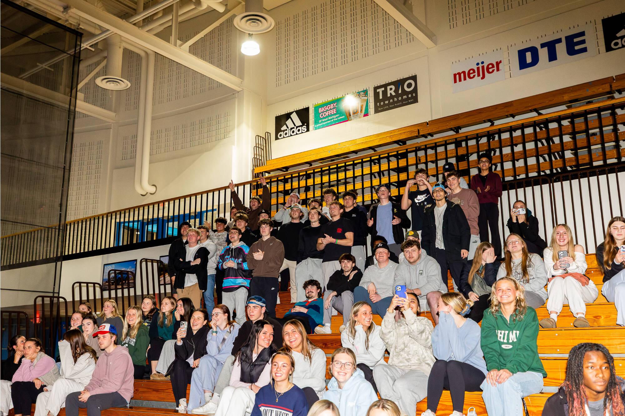 Students cheering at Lip Sync